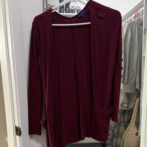 Aeropostale Maroon Knit Cardigan
